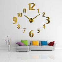 zgxtm home living room creative wall clock acrylic diy clock wall sticker decorative clock high quality gift