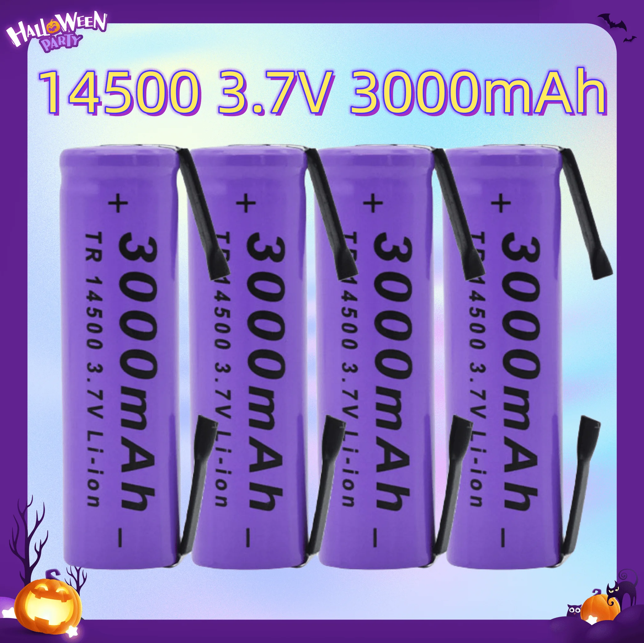 

14500 Lithium Battery 3.7V 2700mAh Rechargeable Batteries Welding Nickel Sheet bateria For Torch LED Flashlight Toy