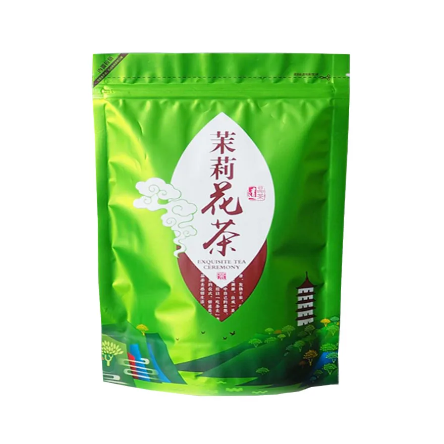 

250g Chinese jasmine Dragon Pearl Tea Set Vacuum Plastic Bags jasmine flower Tea Bags Compression No Packing Bag