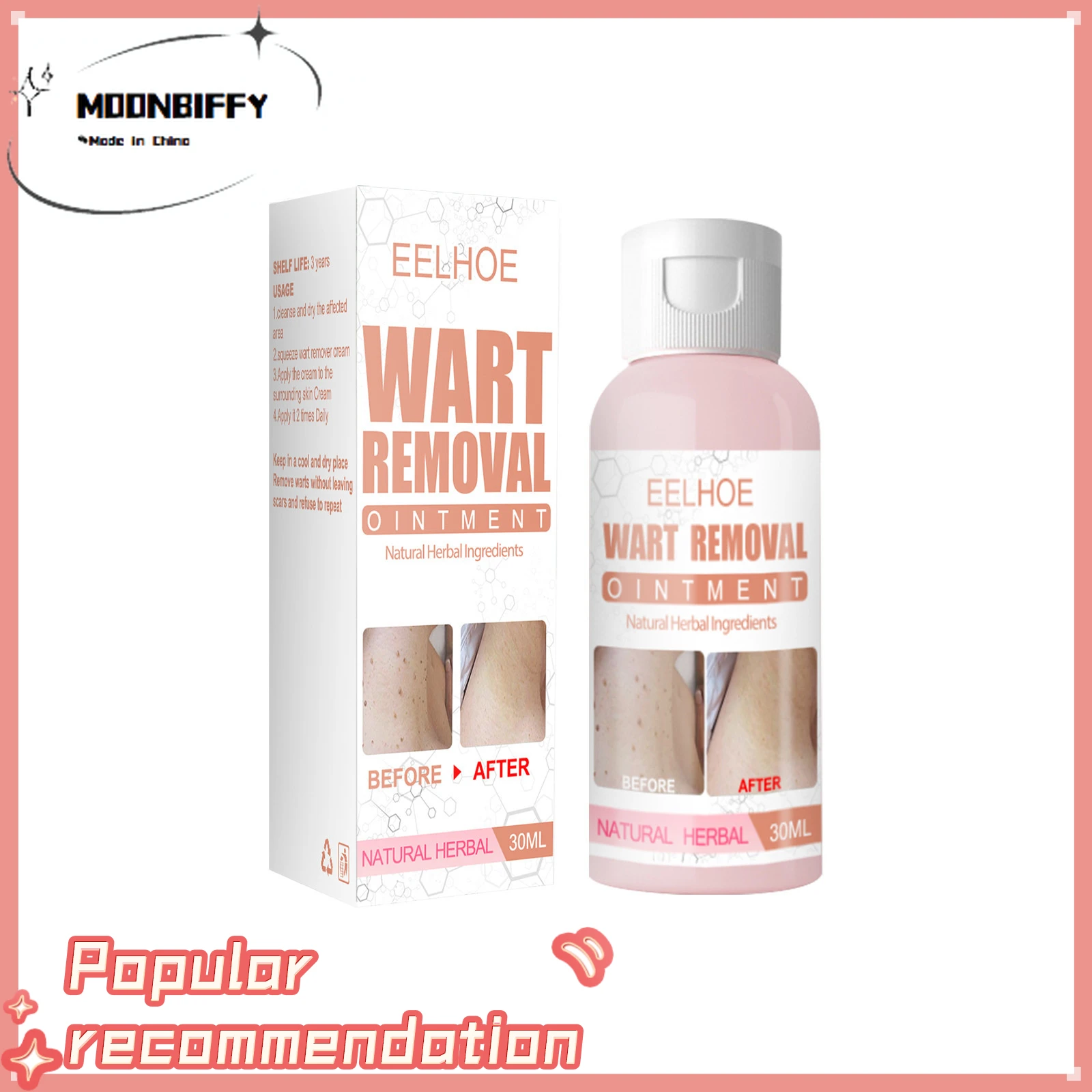 

Body To Remove Wart Cream Warts Skin Repair and Care Prevent Warts Flat Spots Moles Green Healthy Safe and Effective Medical