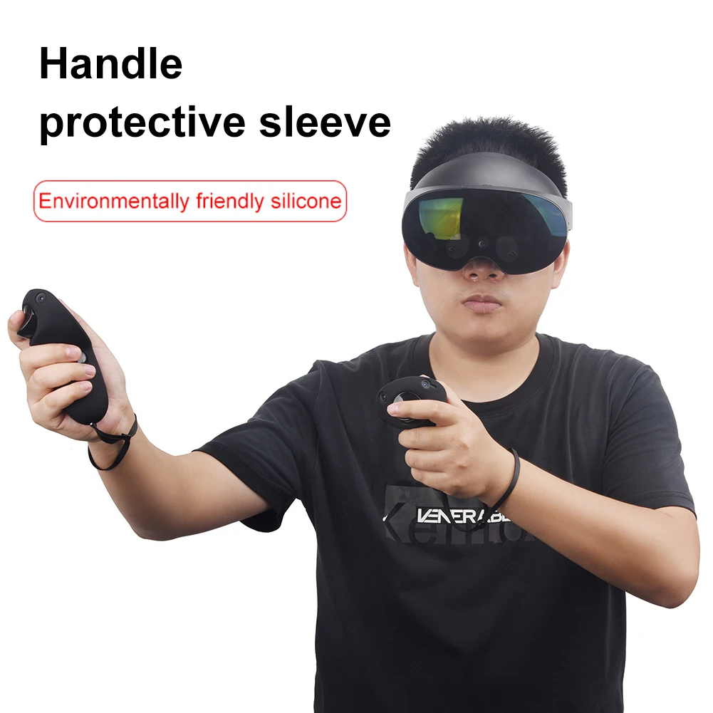 

1 пара, силиконовые Нескользящие Чехлы для контроллера виртуальной реальности