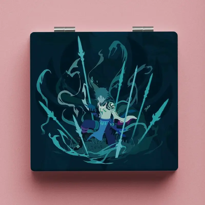 Складные косметические зеркала Yuan Shen Ganyu Zhongli ручное зеркало для макияжа Barbatos Xiao