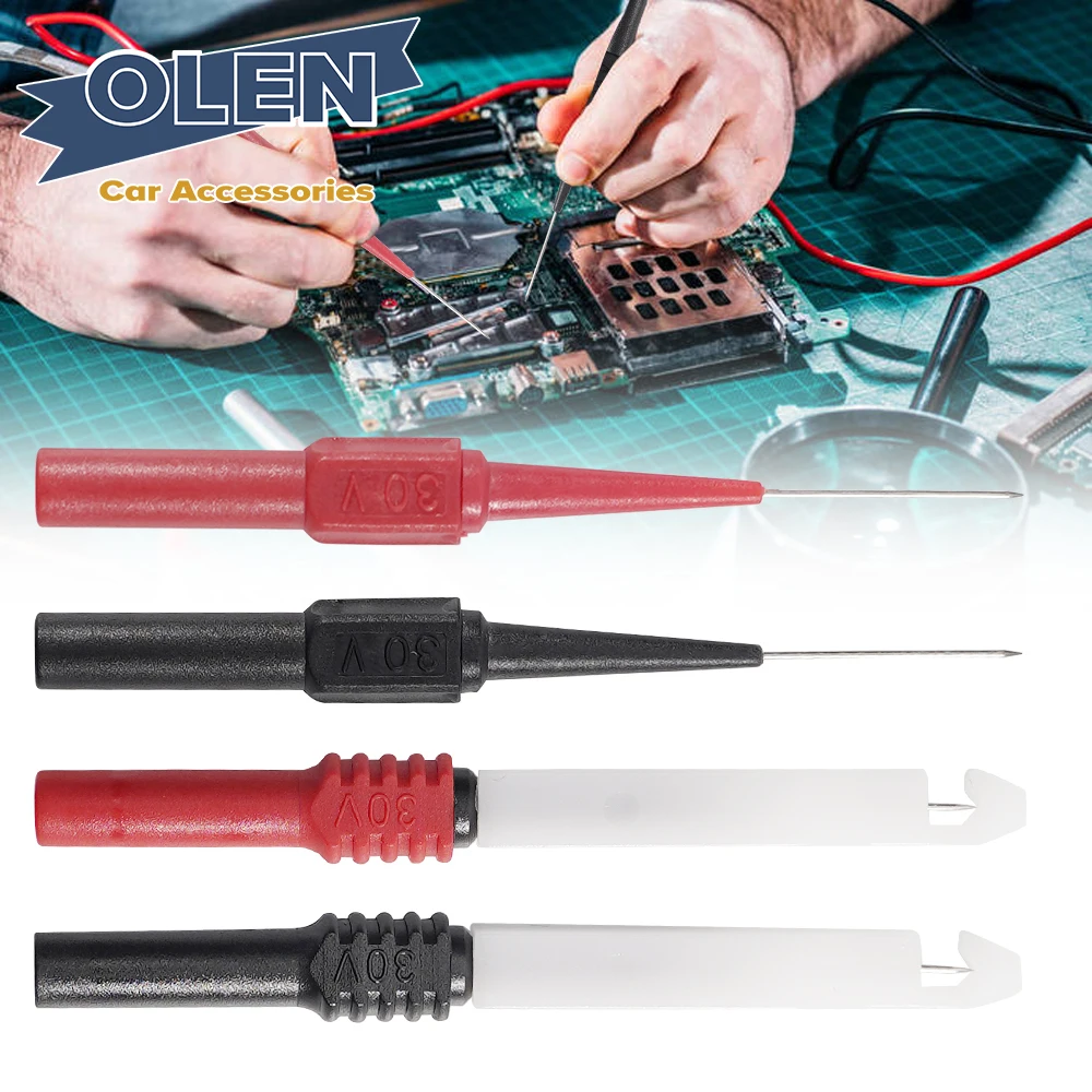 Автомобильный мультиметр 30 в тестовый зонд удлинитель игла для пирсинга