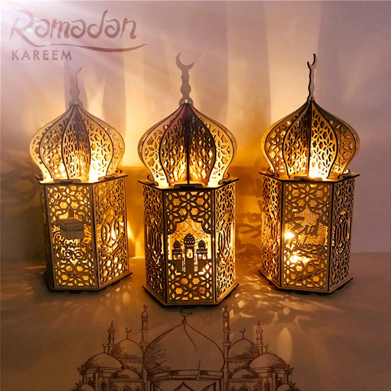 Купи 1pcs New Eid Mubarak Ornament Light Retro ramadan Decoration Beauty Led Candle Light Eid Al-Fitr Gift Light Ornaments Simple за 166 рублей в магазине AliExpress