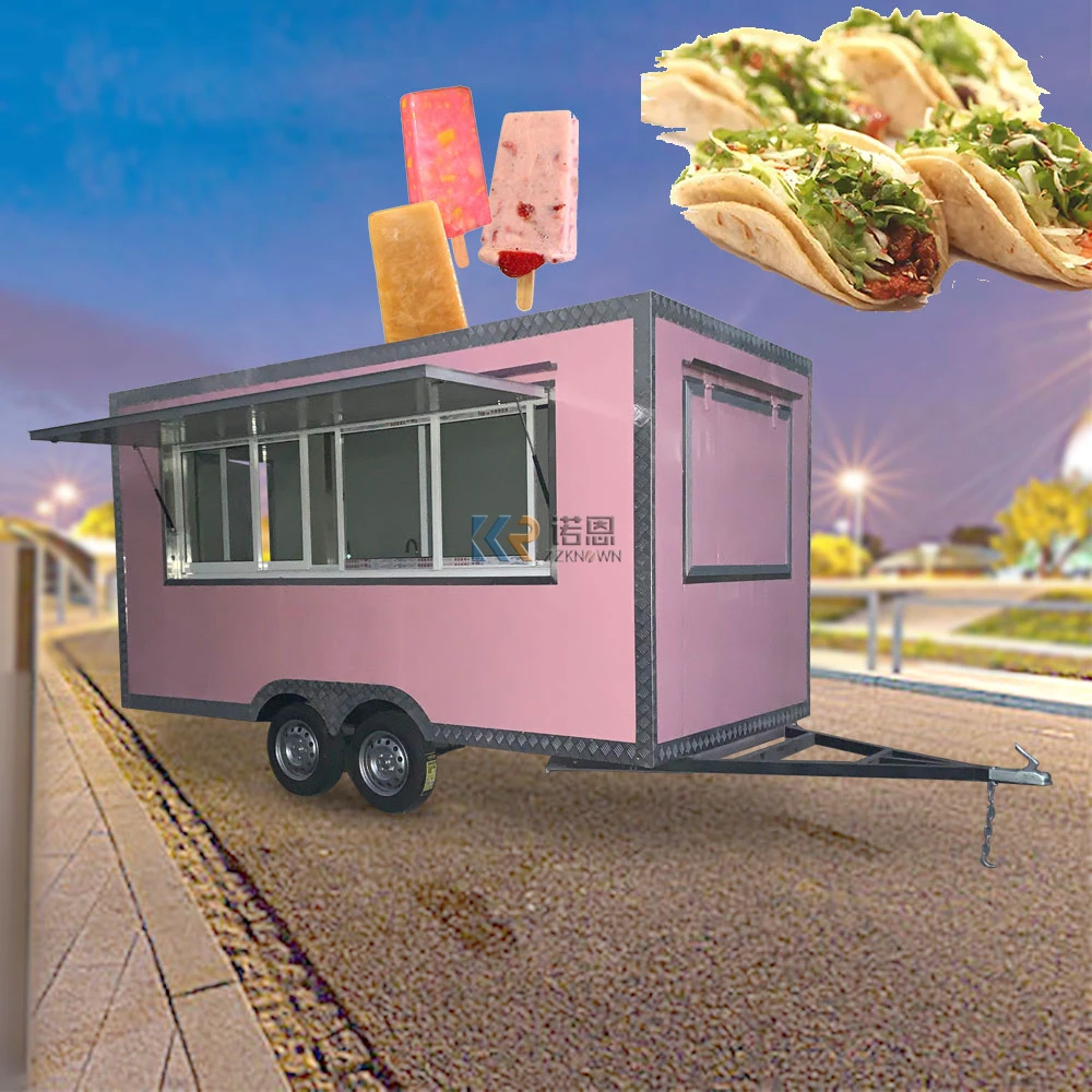 

2023 Coffee Food Cart Mobile Concession Carts Trailers Fast Trucks Food Trailer with Full Kitchen Equipments