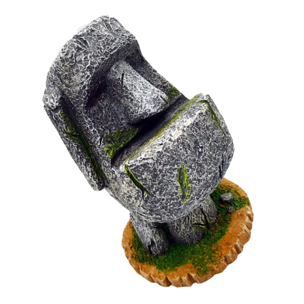 

Creative Pen Holder Stone Moai Statue Containers Design Home Decor Lovely Stationery Storage Case Vase