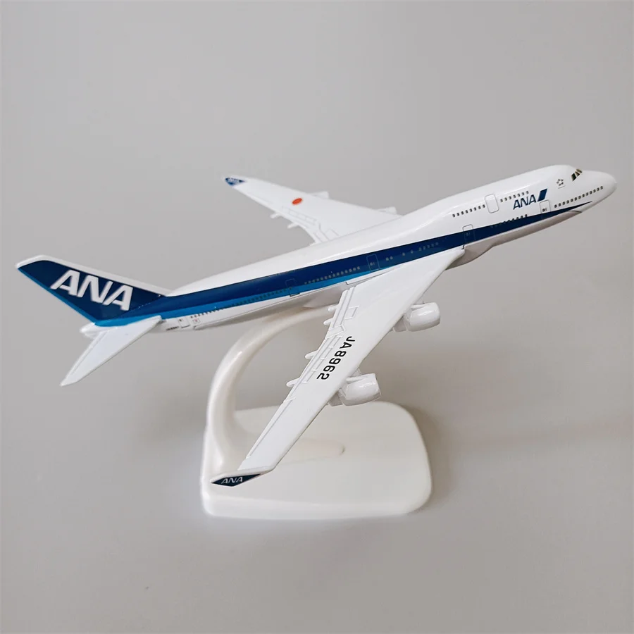 16cm Alloy Metal Japan Air ANA B747 Airlines 1/400 Scale Diecast Airplane Model ANA Boeing 747 Airways Plane Model  Aircraft images - 6