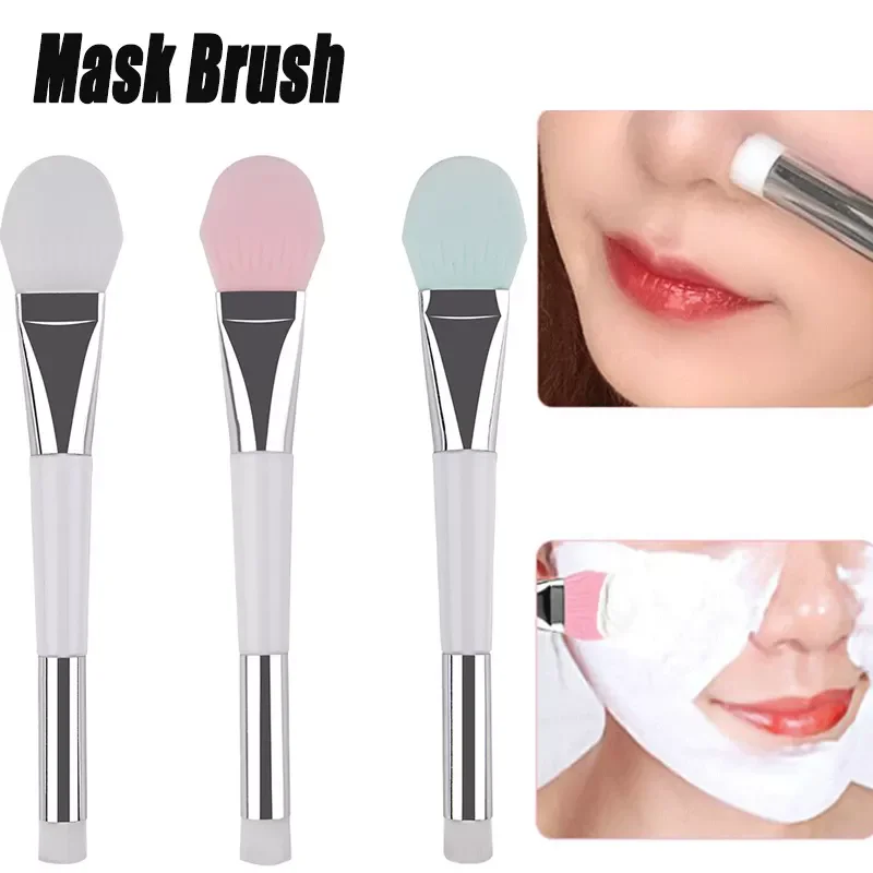 

2022New Pcs Double-ended Soft Rubber Facial Mask Brush Multifunctional Makeup Brushes Durable Easy To Clean Waterproof Skin Care