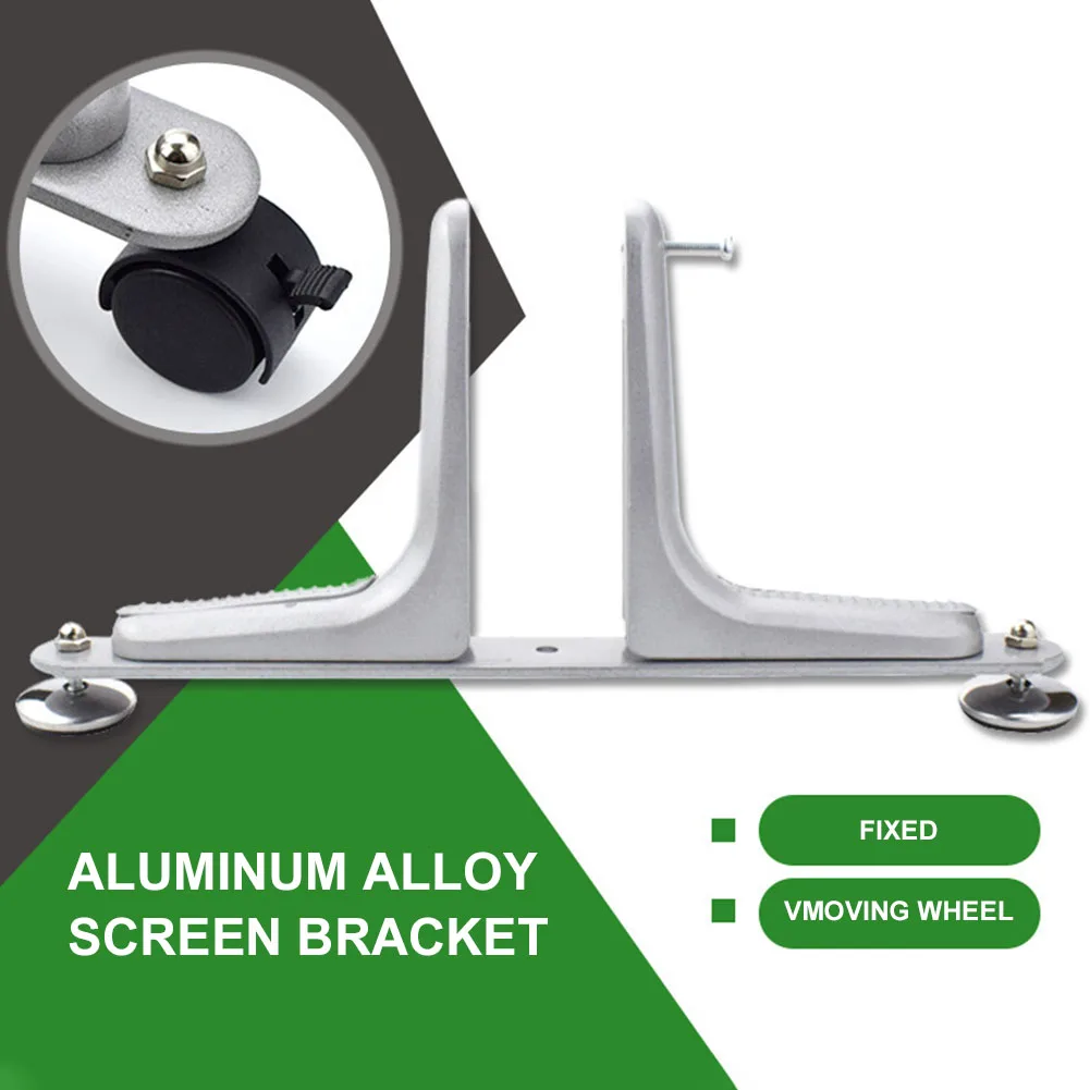 

1pc Room Divider Privacy Screen Holder Practical Feet Home Office Easy Install Aluminum Alloy Modern Heavy Duty Movable Wheel