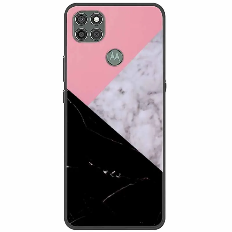 Чехол для Moto G9 Power Cover мраморный Мягкий ТПУ силиконовый чехол телефона Motorola Case G9Power