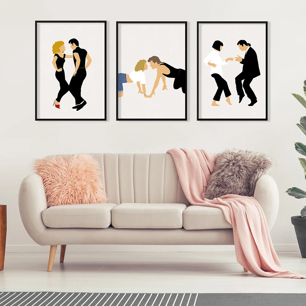 

Dirty Dancing Movie Poster Retro Canvas Painting Christmas Art Print Pulp Fiction Film Wall Picture For Living Room Home Decor