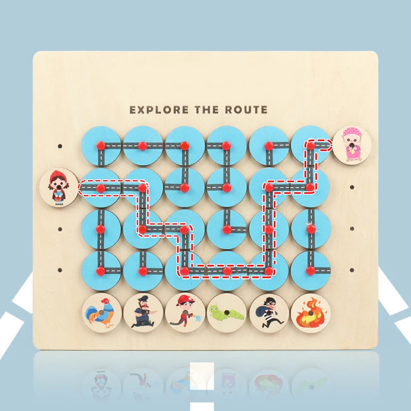 

Children Discover the Route Maze Preschool Puzzle Toy Early Cognitive for Kids Children Discover the Route Maze Useful YH-17