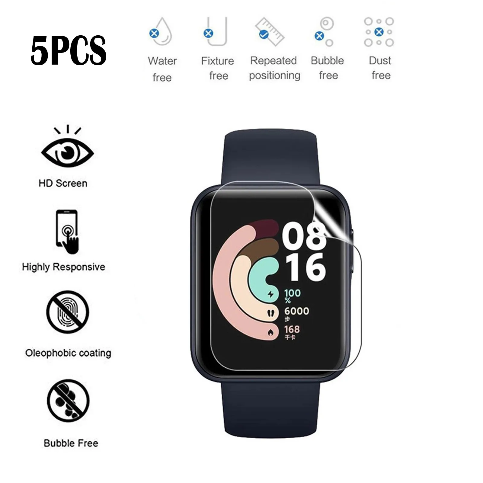 

Film Transparent Redmi/Mi Watches compitable with TPU Soft Protective smart wristband Accessories Wristband Accessories