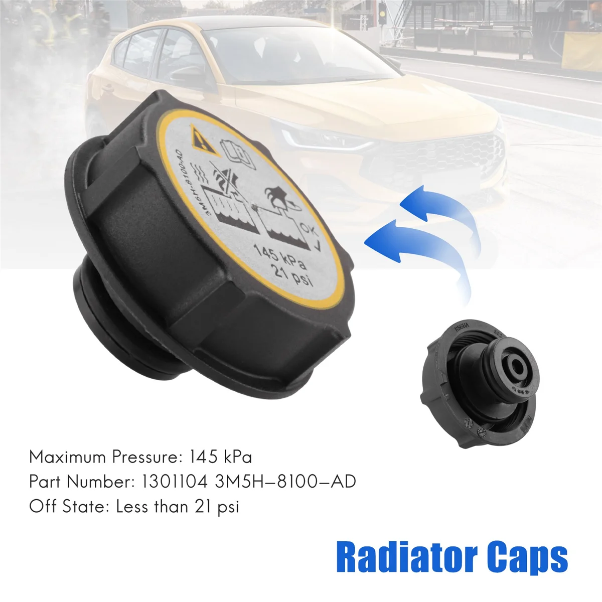 Бак/крышка радиатора для Ford/Focus/Fiesta/C-Max/Mondeo/Transit 1301104 3M5H-8100-AD