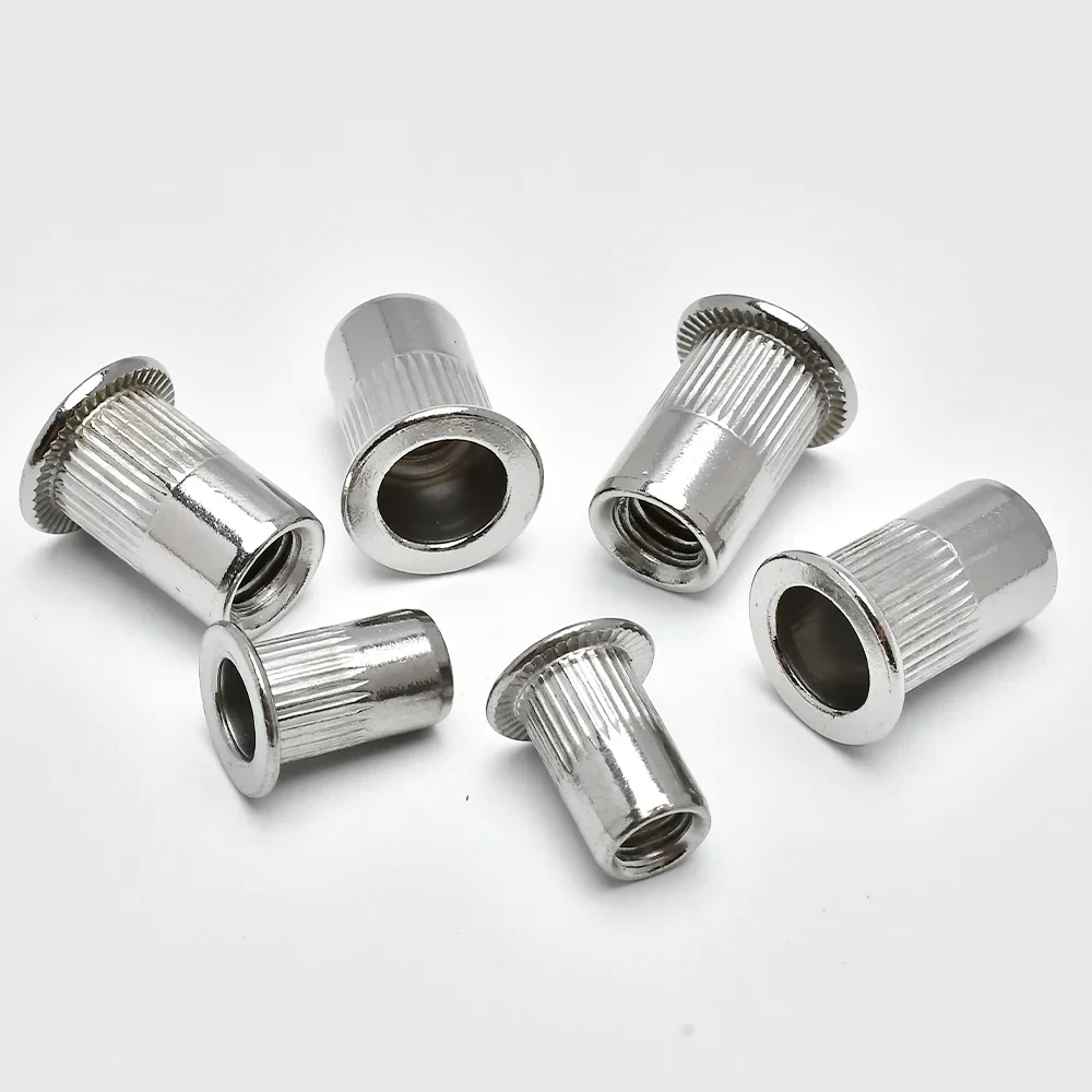 10/20/30/50 шт. плоская заклепка гайка M3 M4 M5 M6 M8 M10 M12 304 нержавеющая сталь с плоской