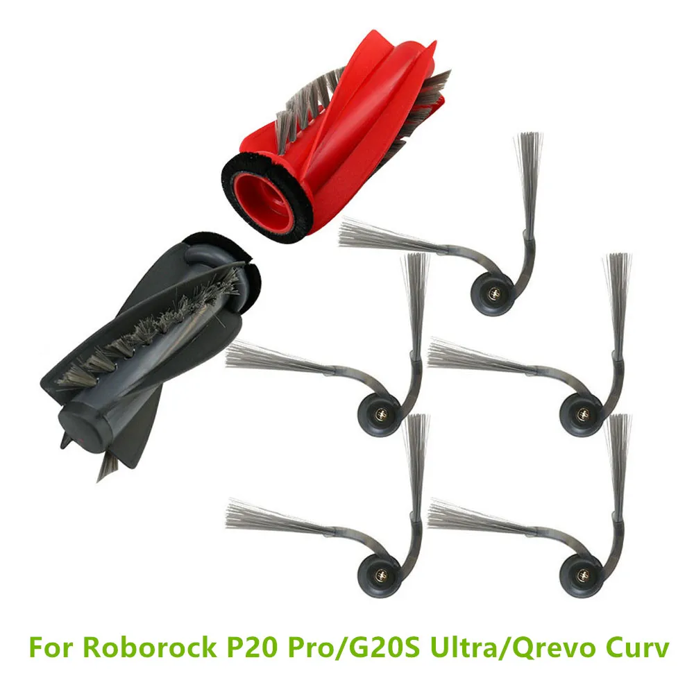 Для Roborock G20S Ultra роликовые щетки боковые для P20 Pro/Qrevo Curv детали робота-пылесоса