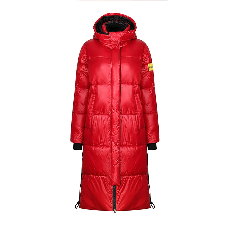 Female Plus Velvet Casual Coat Women Winter Loose Parkas Korean Hooded Outerwear Snow Wear Long Puffer Bomber Basic Thick Jacket