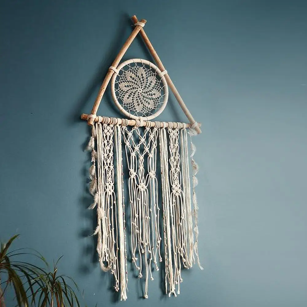 

Macrame Wall Hanging Boho Home Decor Wall Tapestry Christmas Room Decoration Apartment Bedroom Living Room Baby Nursery Gift