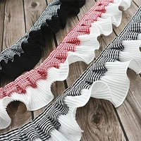 hot lolita style pleated lattice ribbon ruffled chiffon lace diy clothes skirt childrens clothing toy cat dog scarf accessories