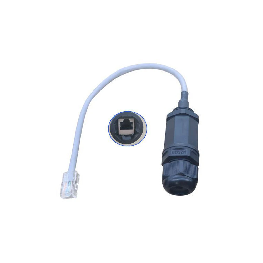 

1Pcs RJ45 Network Waterproof Connector Cable Connector M20 Flame Retardant Plug LAN Panel Mount Wire Socket Connector