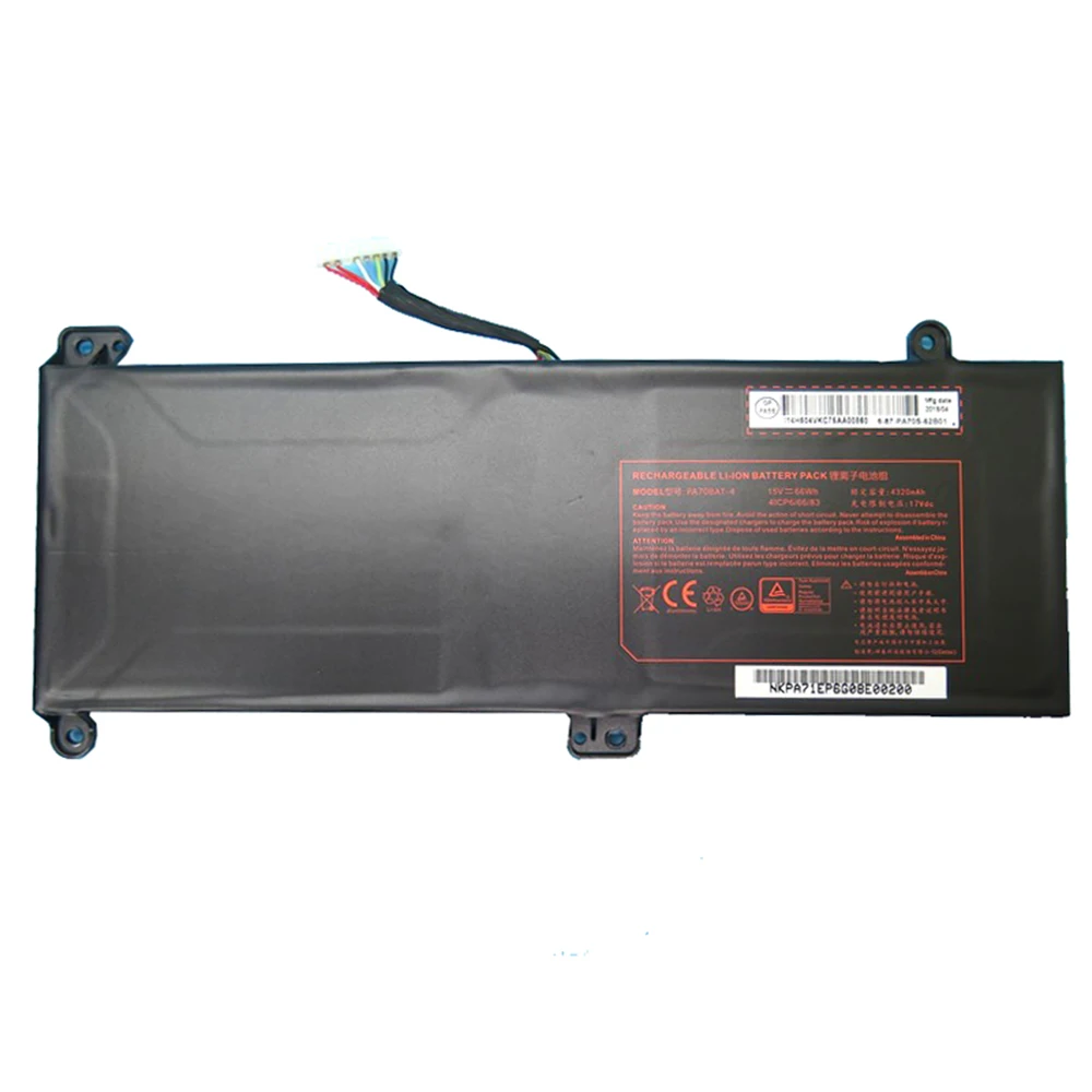 Аккумулятор для ноутбука PowerSpec 1710, 15 в, 66 Вт/ч, 4320 мАч, Новинка