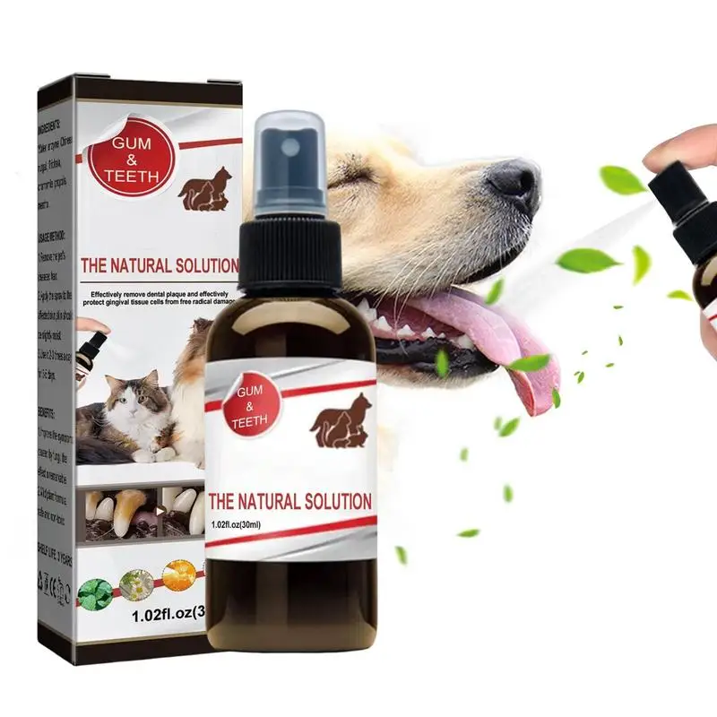 

Dog Mouth Spray Pets Fresh Breath Dental Spray For Dogs Dog Breath Freshener For Clean Teeth 30ml Cat Dental Care Bad Breath Cat