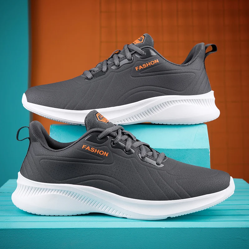 Abhoth Microfiber Men's Running Shoes Breathable Soft Mesh Lined Sneakers Outdoor Running Cushioning Sharp Turn Sports Shoes