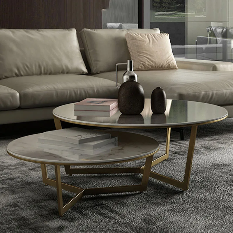 

Luxury Marble Coffee Table Living Room Modern Set Designer Table Nesting Hall Hospitality Mesa Auxiliar Home Furniture WSW35XP