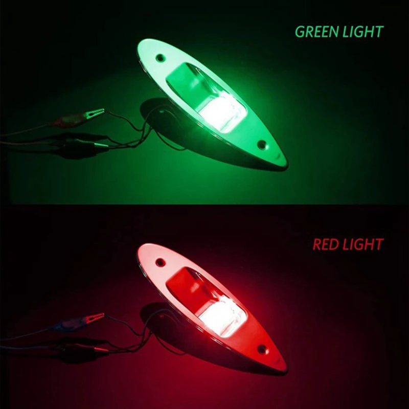 Фонари с красным и зеленым цветом для морской лодки