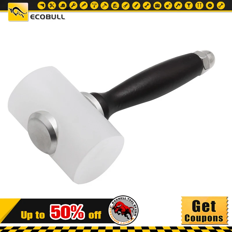 

T-shaped Leather Carving Hammer Nylon Printing Hammer DIY Diamond Cutting And Punching Tool Wood Handle Carving Hammer