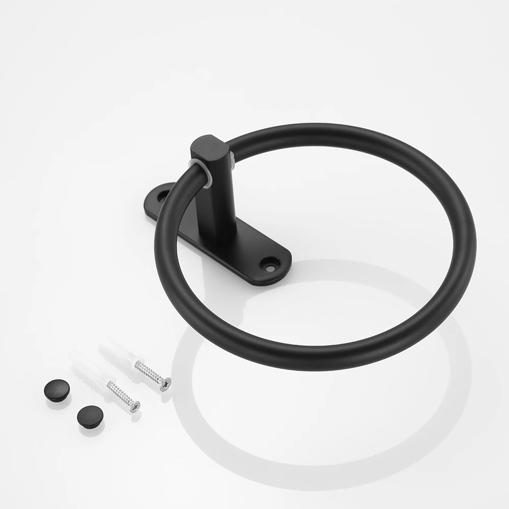 Алюминиевая настенная круглая вешалка для полотенец Круглый держатель Полка