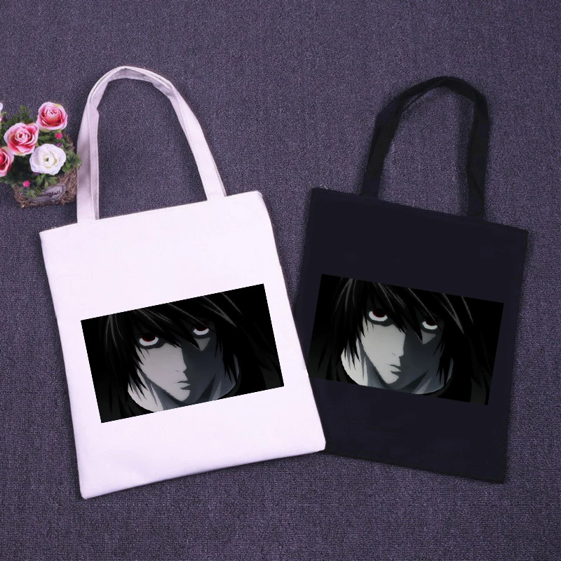 

Death Note Anime Fashion Canvas Harajuku Goth Punk Women's Bags Large Capacity Casual Shoulder Bag Vintage Handbag