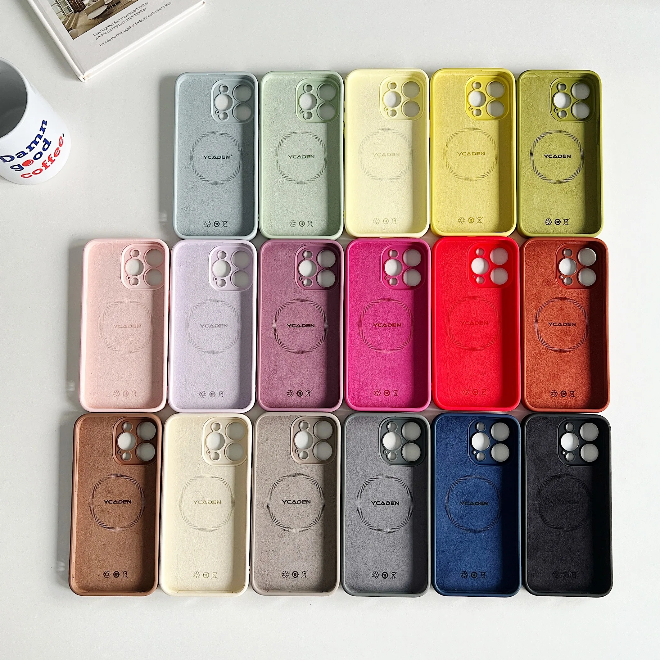 Магнитный мягкий жидкий силиконовый чехол с беспроводной зарядкой для iPhone 16 Pro Max