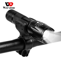 west biking mtb road bicycle front light zoomable bike light torch led flashlight cycling frame light bicycle part new 2022