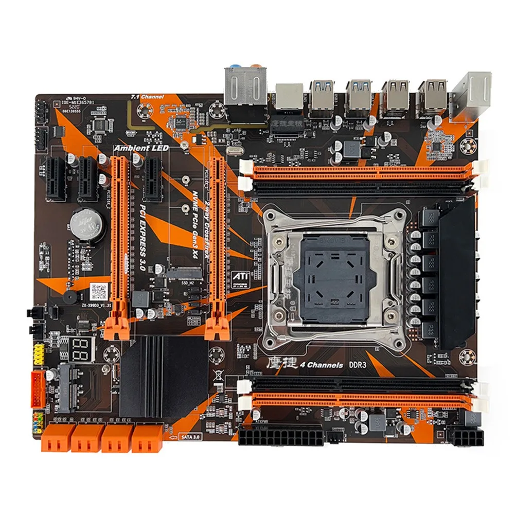 

Материнская плата X99 DDR3 Lga 2011-V3 стандартная поддержка Intel Xeon материнская плата с WIFI/2669V 3 для майнинга Btc