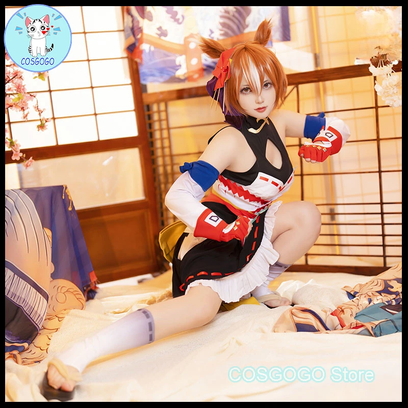 

[Customized] Anime Umamusume: Pretty Derby Yaeno Muteki Cosplay Costume Halloween outfits Women Anime Dress