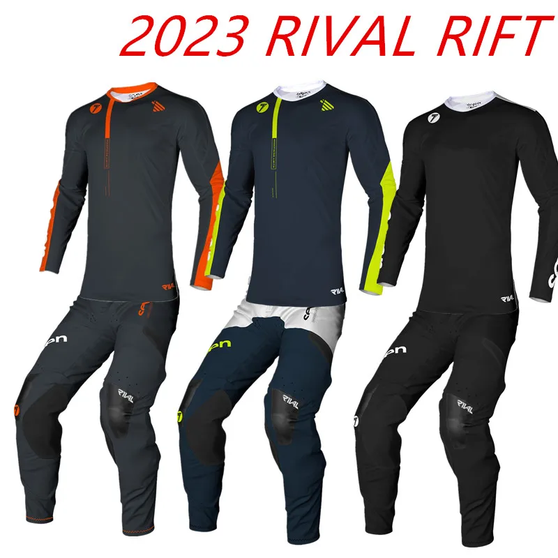

2023 Shift Rival Rift Motocross Gear Set Mtb Bmx Dirt Bike Kit Mx Off Road Jersey Set Top Navy Moto Combo Z