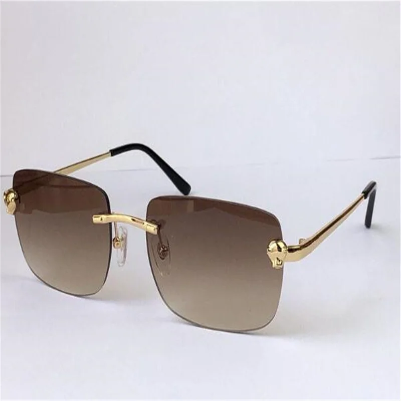 

Design sunglasses fashion men small square frame metal rimless glasses modern vintage eyewear top quality with uv 400 lens 0148
