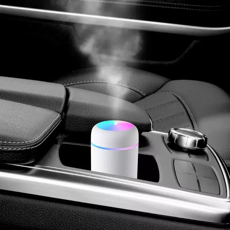 

NEW2023 300ml Car Air Humidifier Air Diffuser Freshener Cool USB Cool Mist Sprayer For Kid Children Travel Car With Colorful Nig