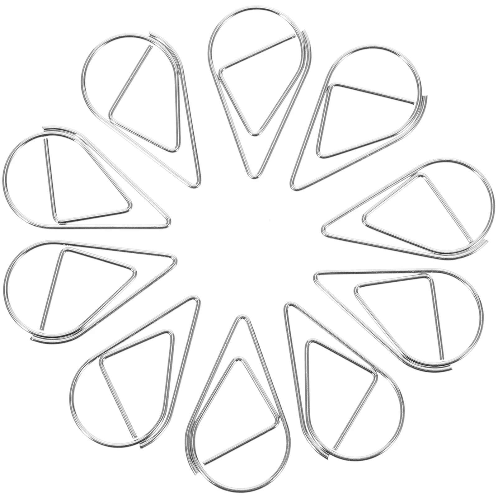 10 шт. новые скрепки для бумаг металлический настольный аксессуар милая маленькая