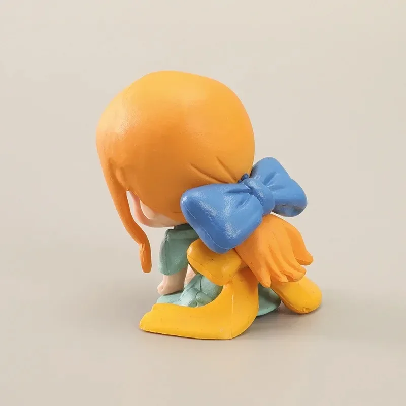 Q версия аниме цельная фигурка Луффи Гаша Нами Зоро Трафальгар статуя из ПВХ