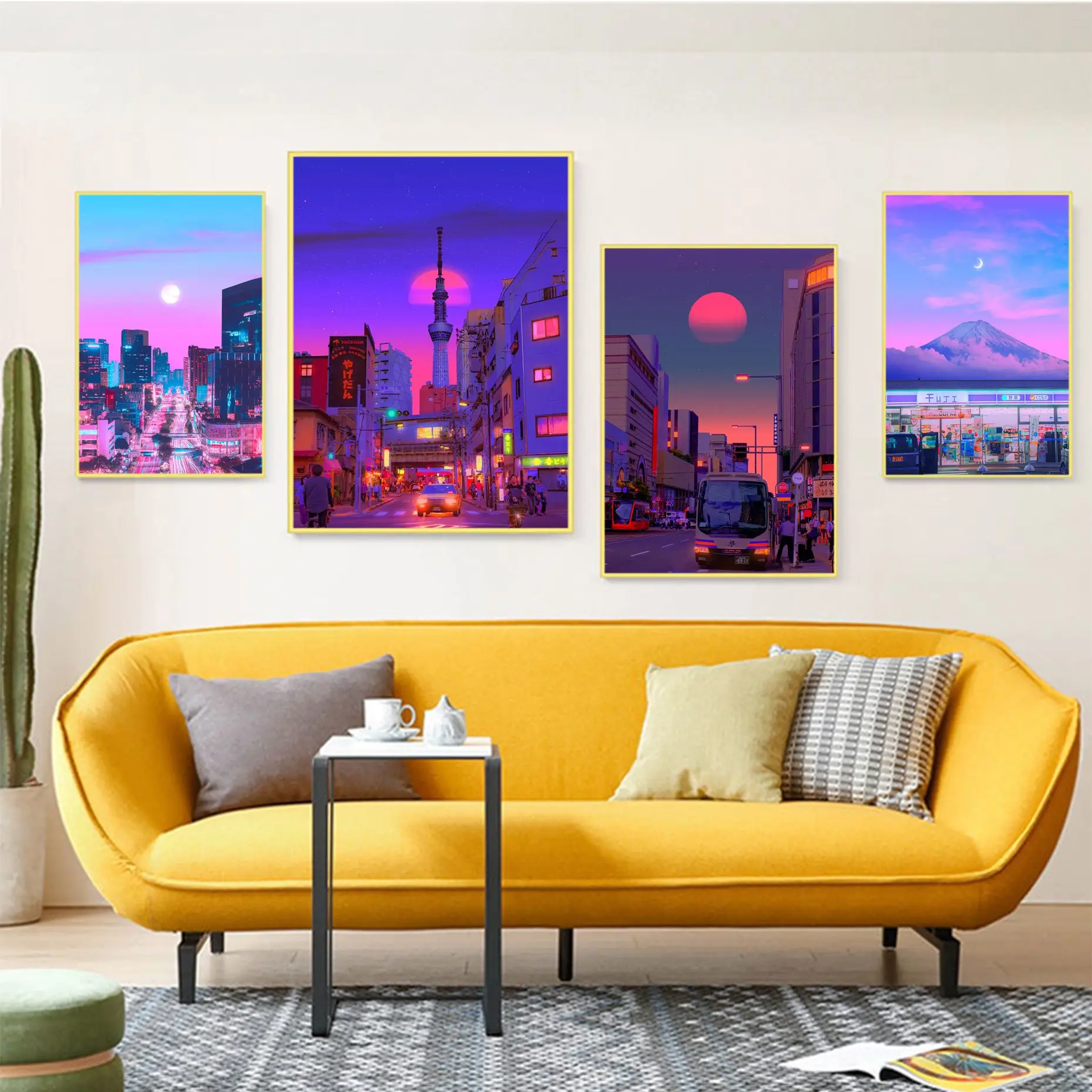 

Night City Pop Kyoto Classic Movie Posters Waterproof Paper Sticker Coffee House Bar Wall Decor