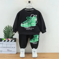 boys clothing kit 2022 new childrens fashion sweater two piece set korean baby ropa de ni%c3%b1a
