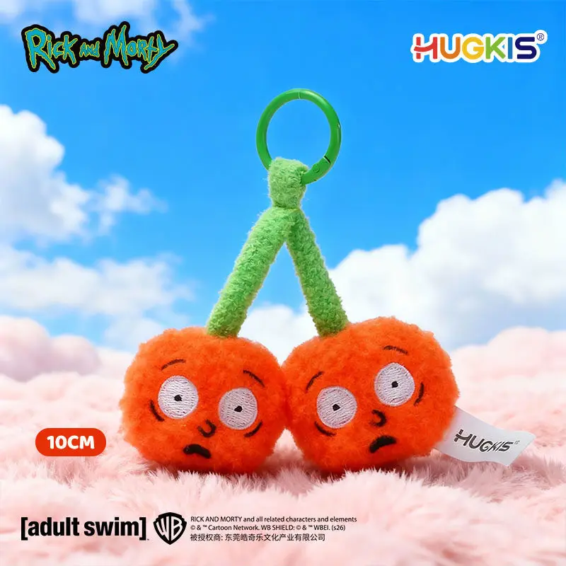 Новый Оригинальный Плюшевый Брелок HUGKIS Рик и Морти (Вишня) — Милый Аниме-Мультяшный Плюшевый Брелок-Игрушка, Подвеска для Сумки, Идеальный Подарок (art.: 3920db174d960) - 3920db174d960