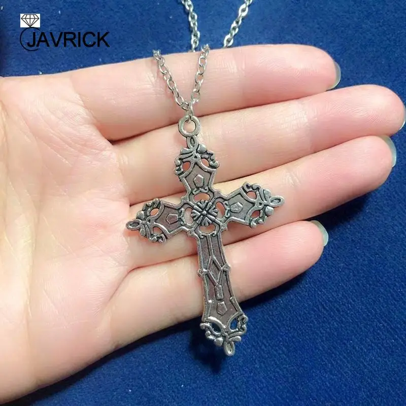 Винтажное богемное ожерелье с крестом Христа готическое для женщин и мужчин