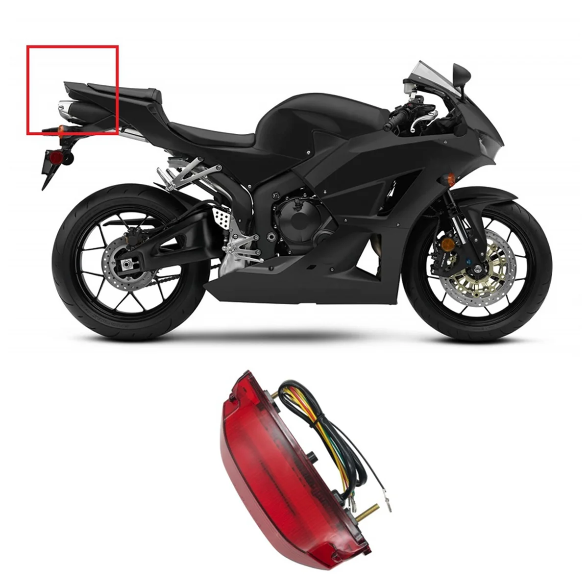 Задний фонарь мотоцикла стоп-сигналы поворота встроенный светодиодный для CBR600RR