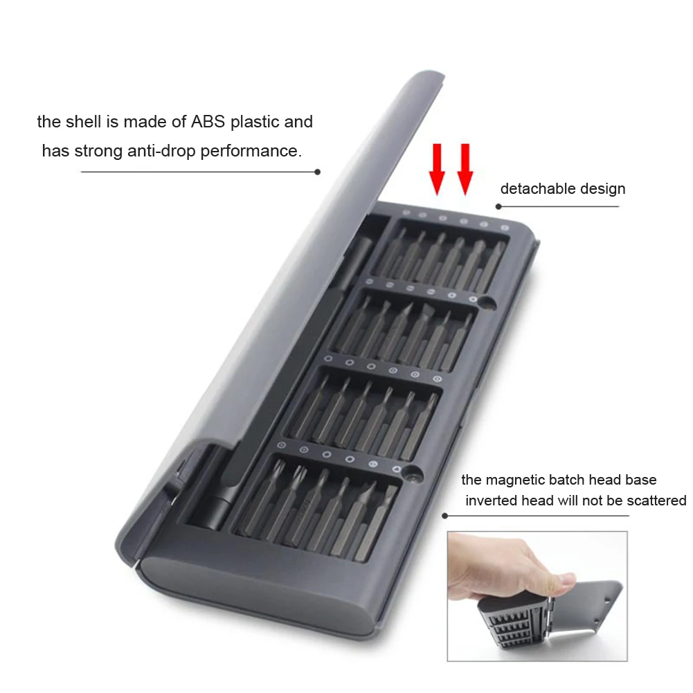 

Multifunctional 25 in 1 Screwdriver Set S2 Steel Screw Driver Mobile Phone Notebook Home Repair Hand Tools Supplies