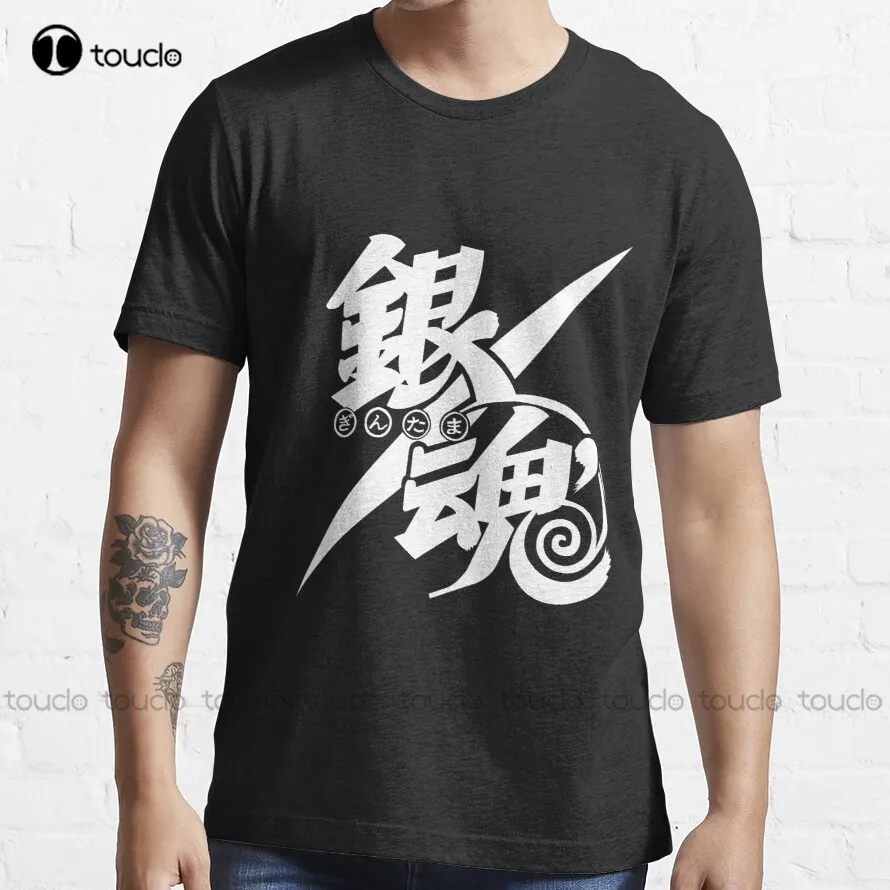 

Трендовая футболка с логотипом Gintama, рубашка с котом, высококачественные милые элегантные милые мультяшные милые хлопковые футболки унисек...