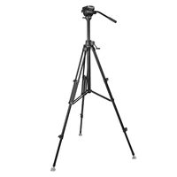 e image eg04fa3 universal smooth panning elevated higher aluminum camera tripod with flat base head for video camera and dslr