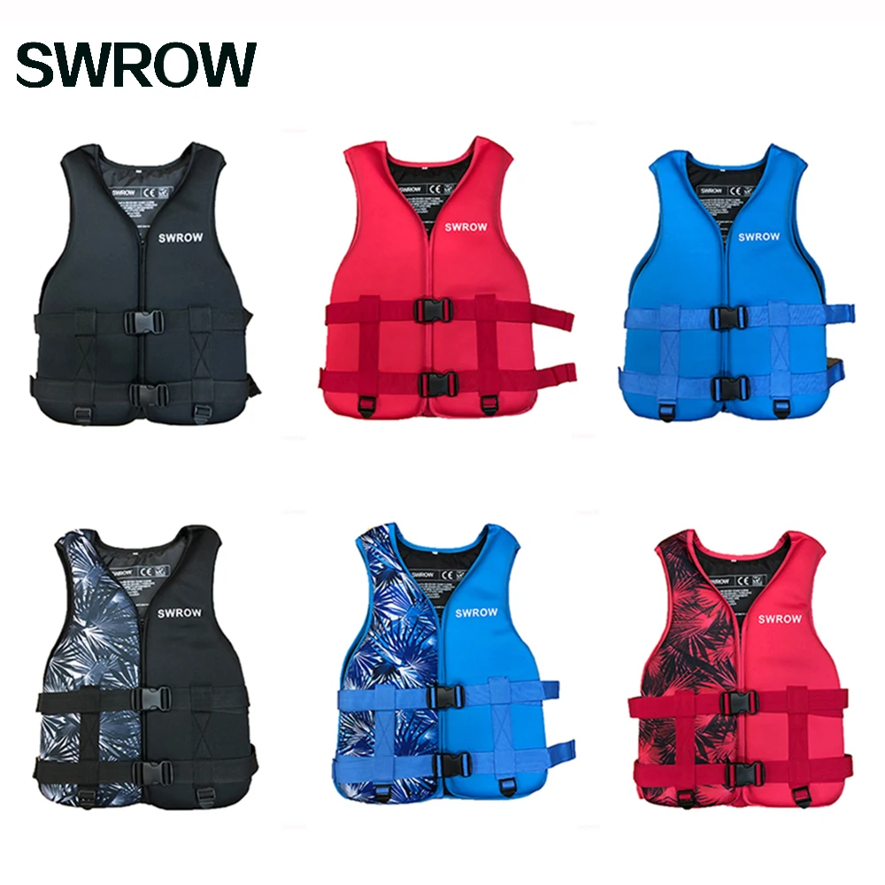 

Neoprene Life Jacket For Adult Children New Water Sport Buoyancy Jacket Life Vest Swim Boating Motorboat Driving Vest Drifting